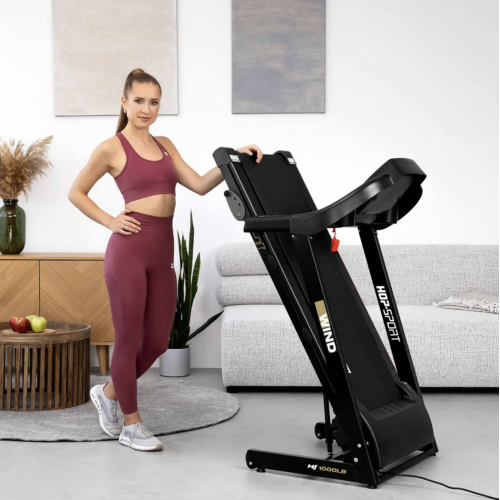 Беговая дорожка  Hop-Sport HS-1000LB Wind Grey - фото №2